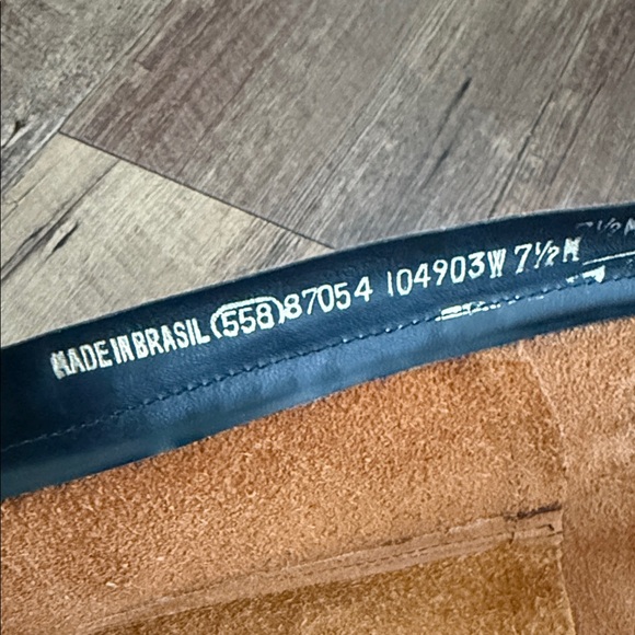 Vintage Tan Leather Heeled Boots Size 7.5 M - Picture 8 of 8